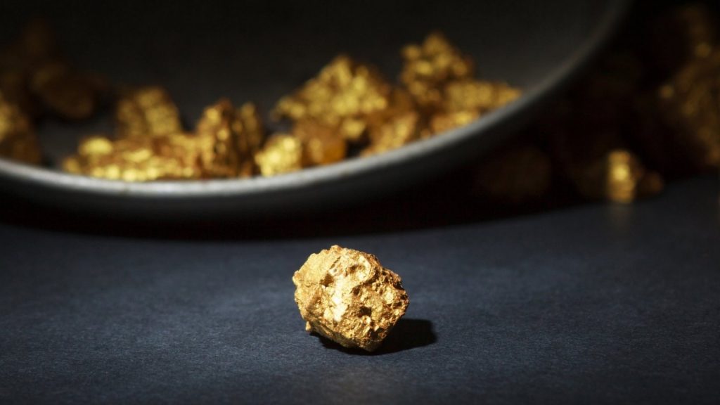 A half piece of gold